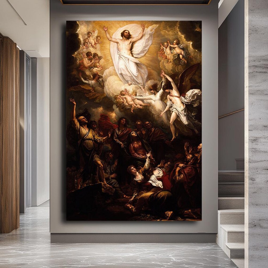 The Ascension of Christ, Baroque Religious Art Print - Image 4