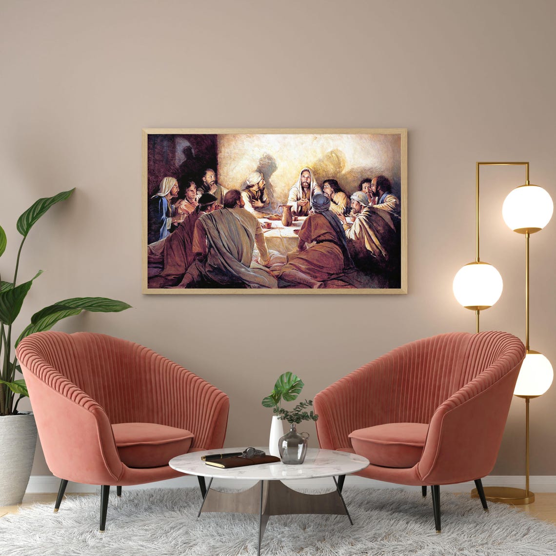 The Last Supper Biblical Christian Religious Painting Poster - Image 5