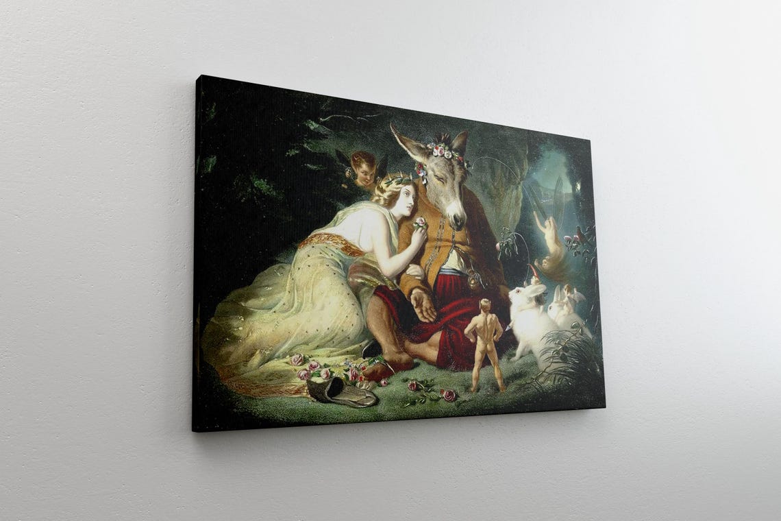 Titania And Bottom From A Midsummer Night's Dream Classic Art Poster - Image 5
