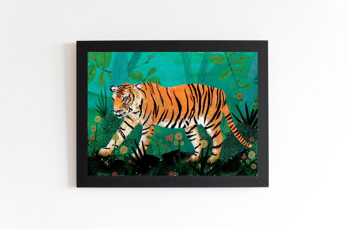 Jungle Tiger Wall Art Bold Wildlife Decor - Image 3