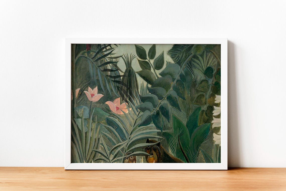 Henri Rousseau The Equatorial Jungle Lush Tropical Botanical Poster - Image 4