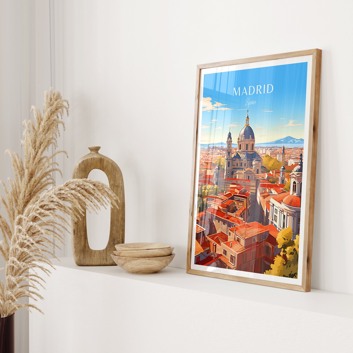 Madrid Travel Poster, Spain Wall Art Art Print - Image 2