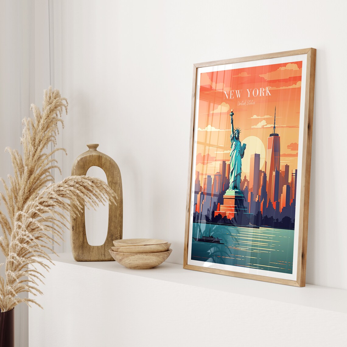 New York Travel Poster, USA Travel Poster Art Print - Image 2