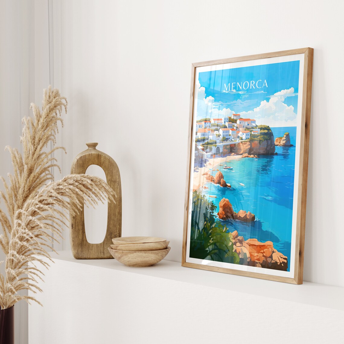 Menorca Vintage Travel Poster, Spain Travel Poster - Image 2