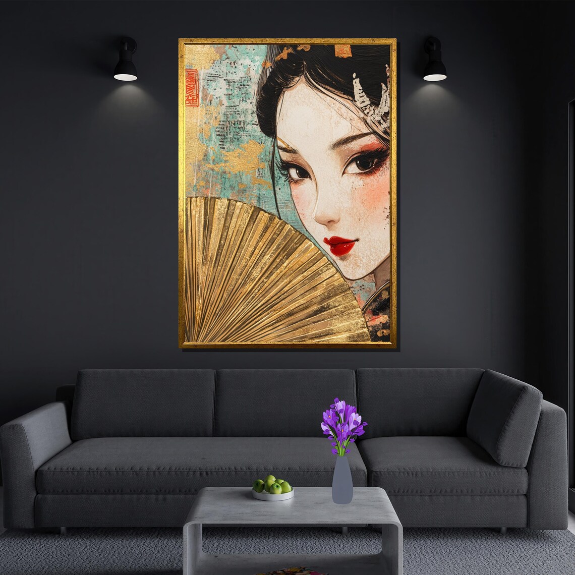 Elegant Japanese Woman Portrait, Asian Beauty - Image 3