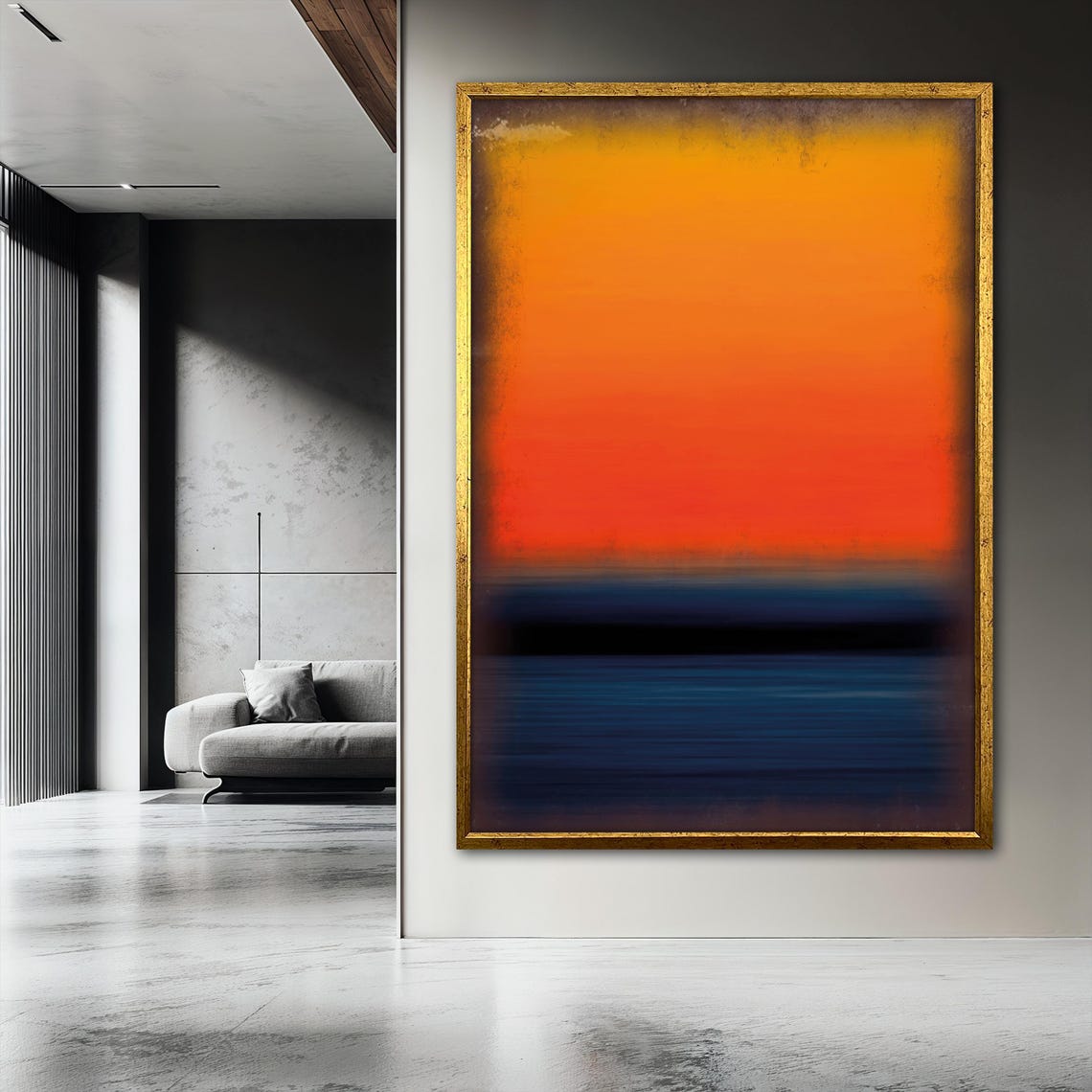 Mark Rothko Sunset Tones Abstract Art Print - Image 3