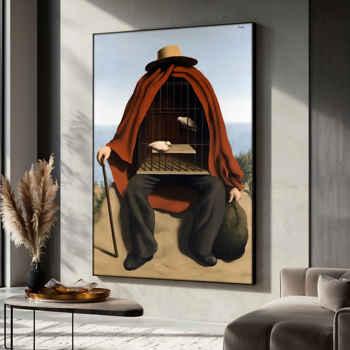 Ren Magritte, The Therapist Surreal Art Print