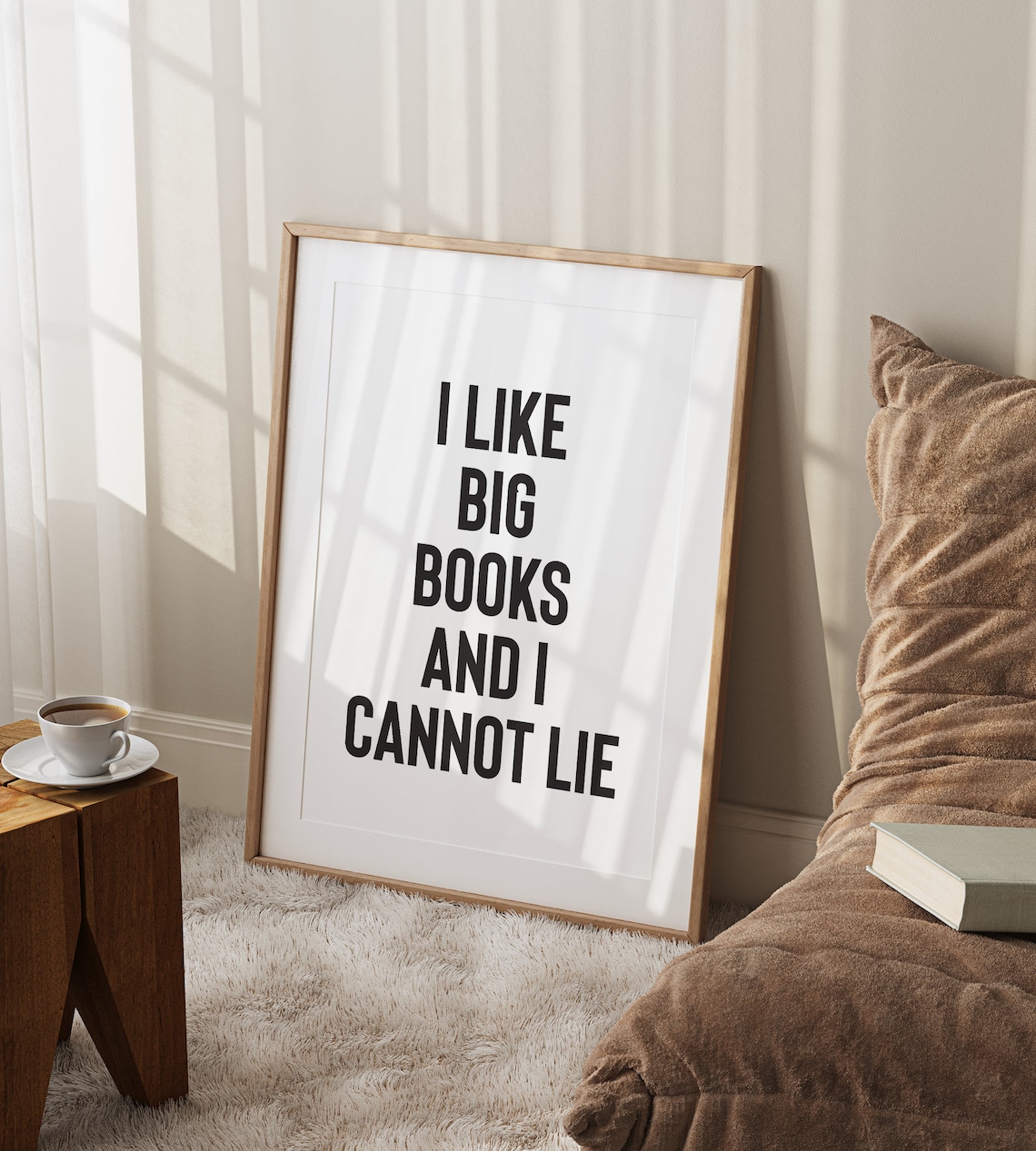 I Like Big Books And I Cannot Lie Book Art Print - Image 2
