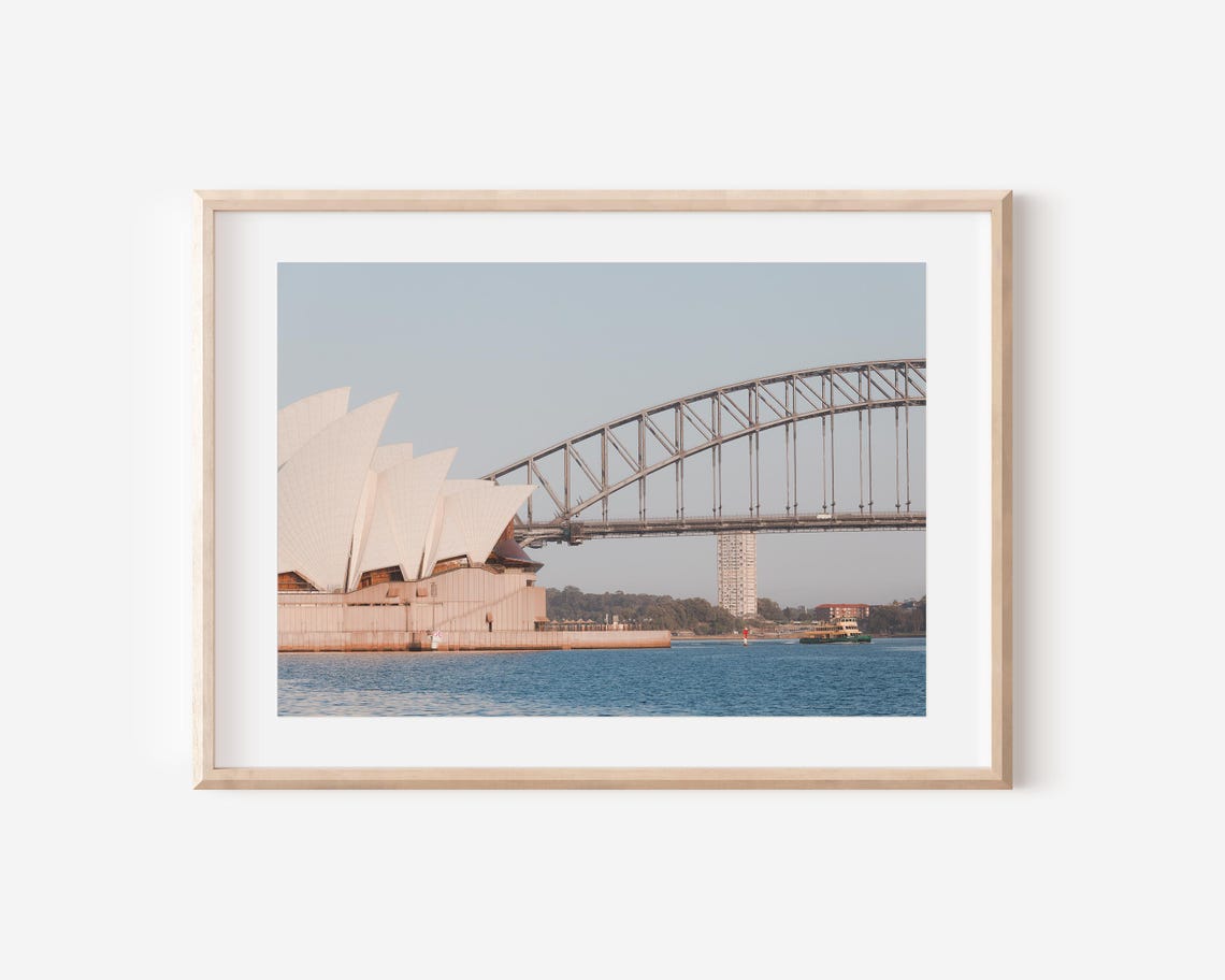 Sydney Opera House and Harbour Bridge Morning Light Photo Print