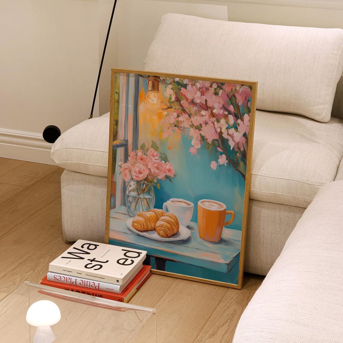 Parisian Caf Art Print, French Nursery Kitchen Art - Image 3