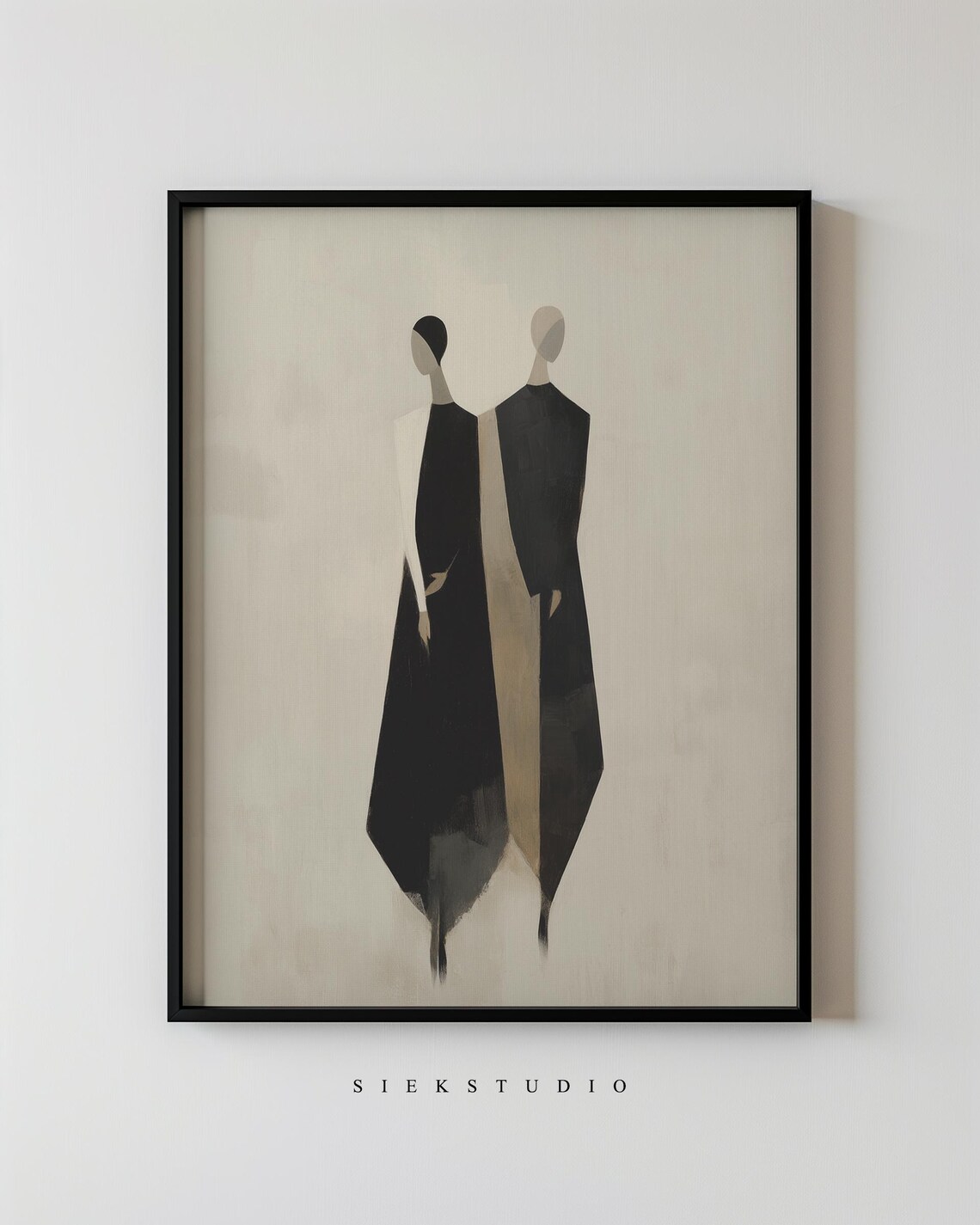 Minimalist Figurative Female Silhouette, Art Print