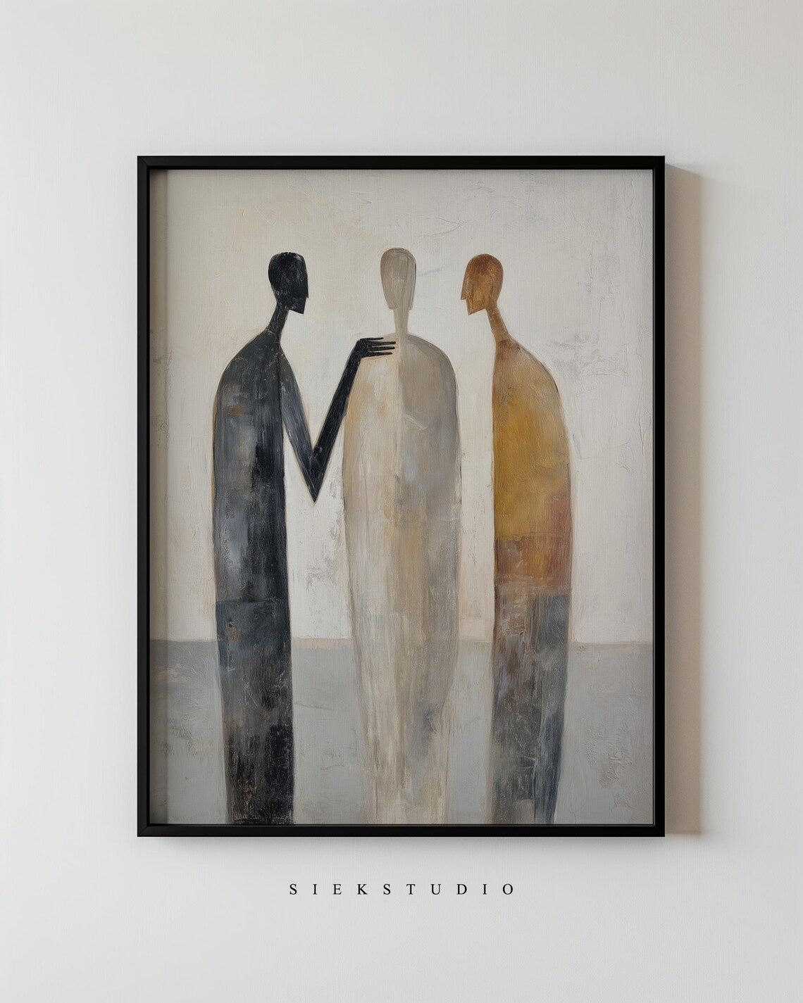 Abstract Figures Minimalist Art Print, Contemporary