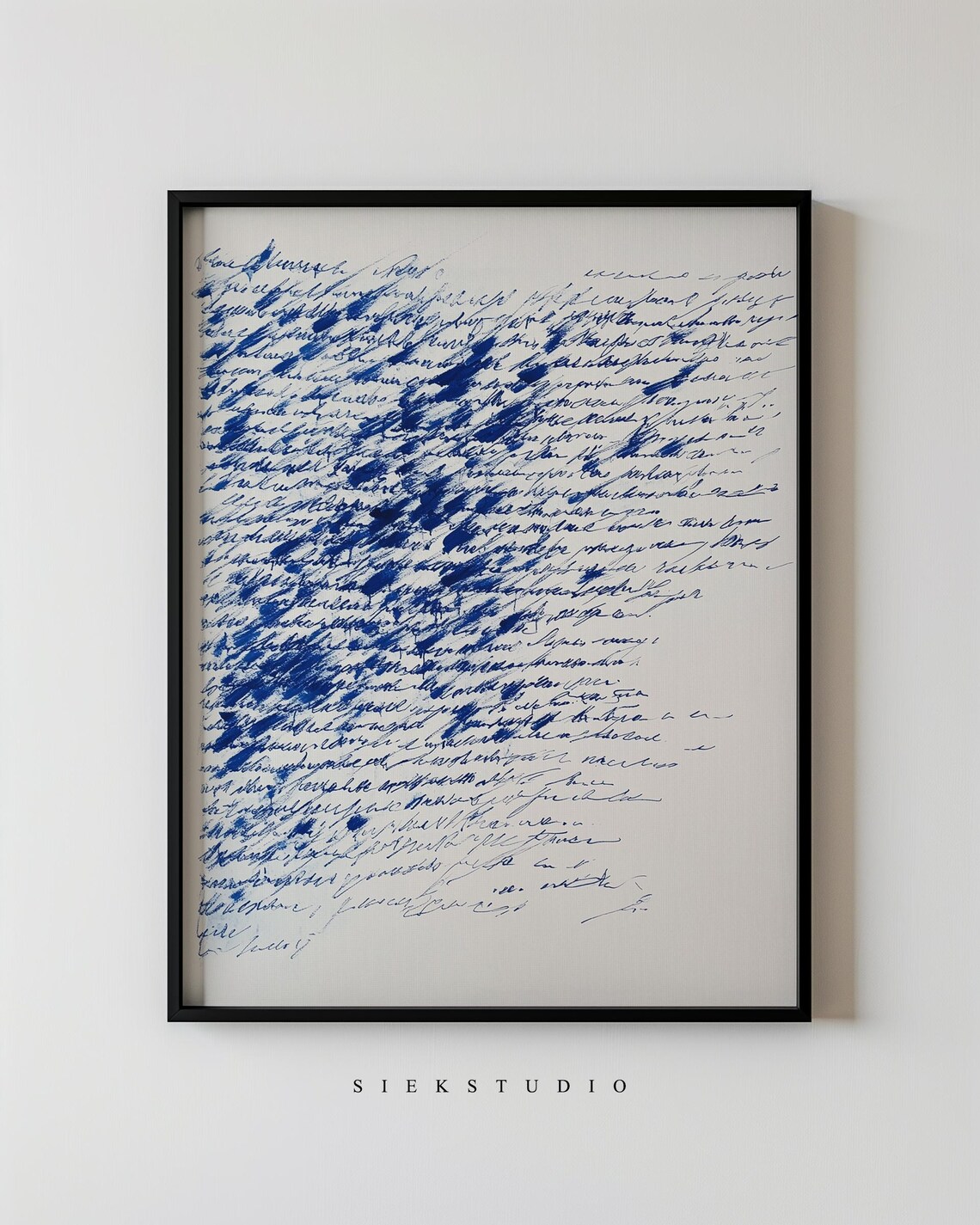 Abstract Calligraphy Art Print, Modern Minimalist