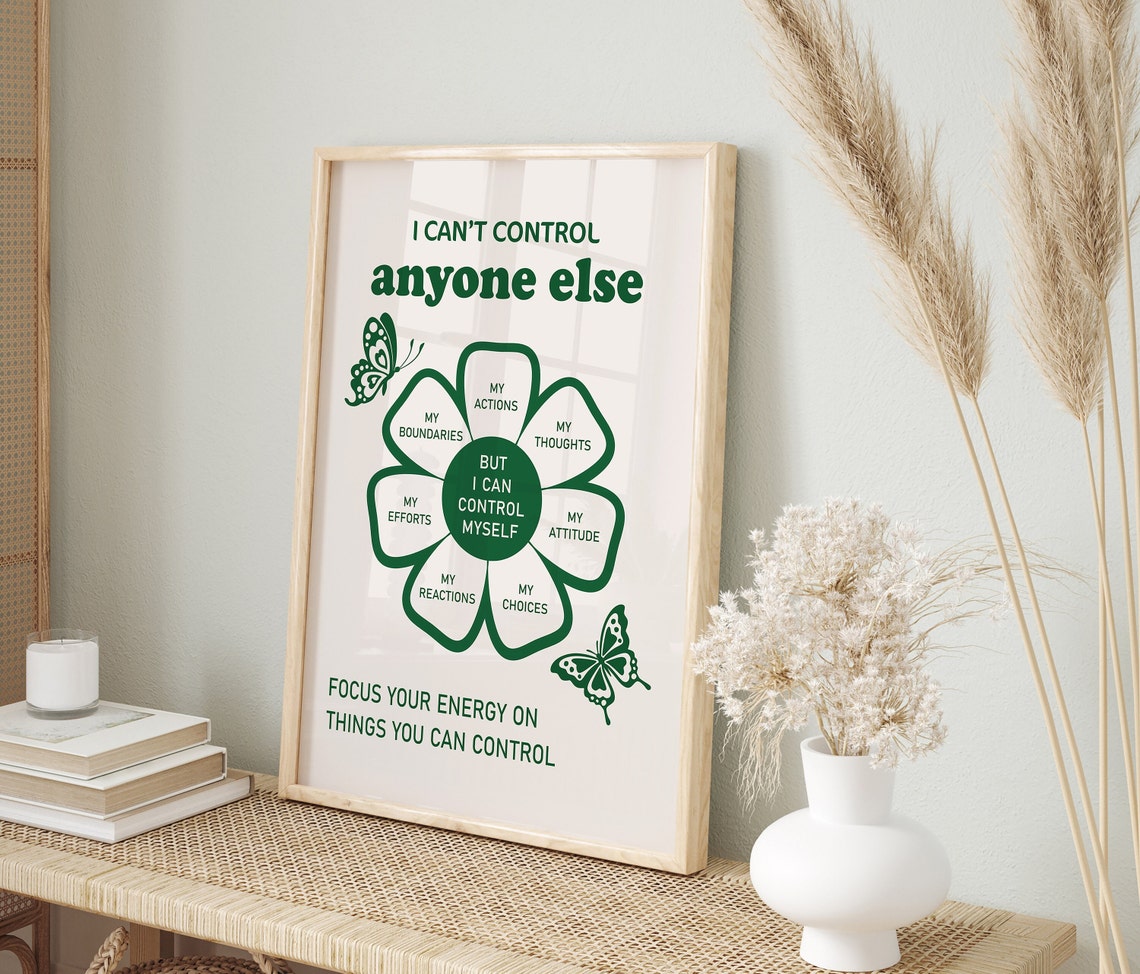 I Cant Control Anyone Else Focus Energy on Things I Can Control Poster - Image 2