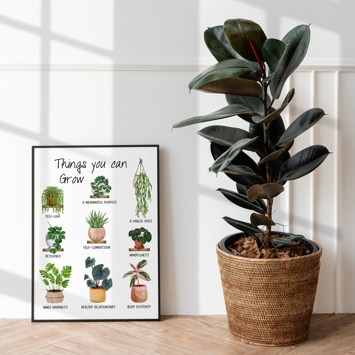 Growth Mindset Mental Health Therapy Office Art Print - Image 3