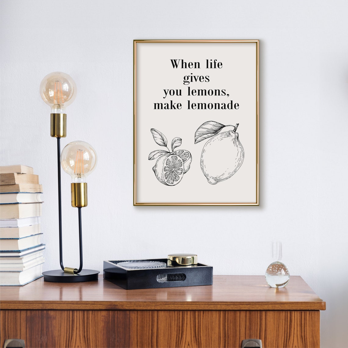When Life Gives You Lemons Make Lemonade Growth Mindset Quote Poster - Image 2