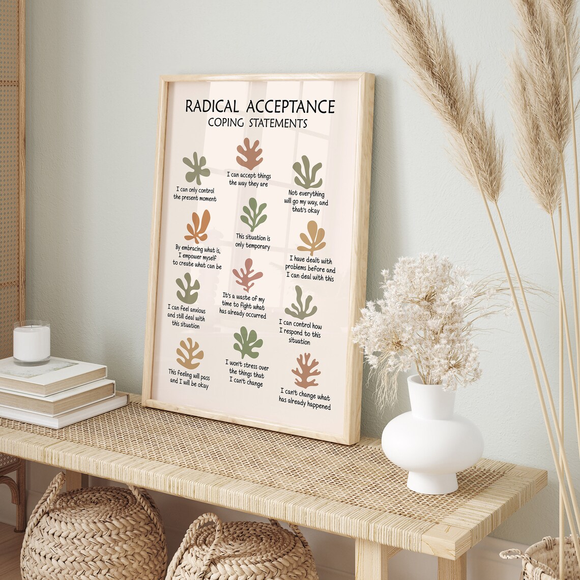 Radical Acceptance Cognitive Distortions Art Print - Image 2