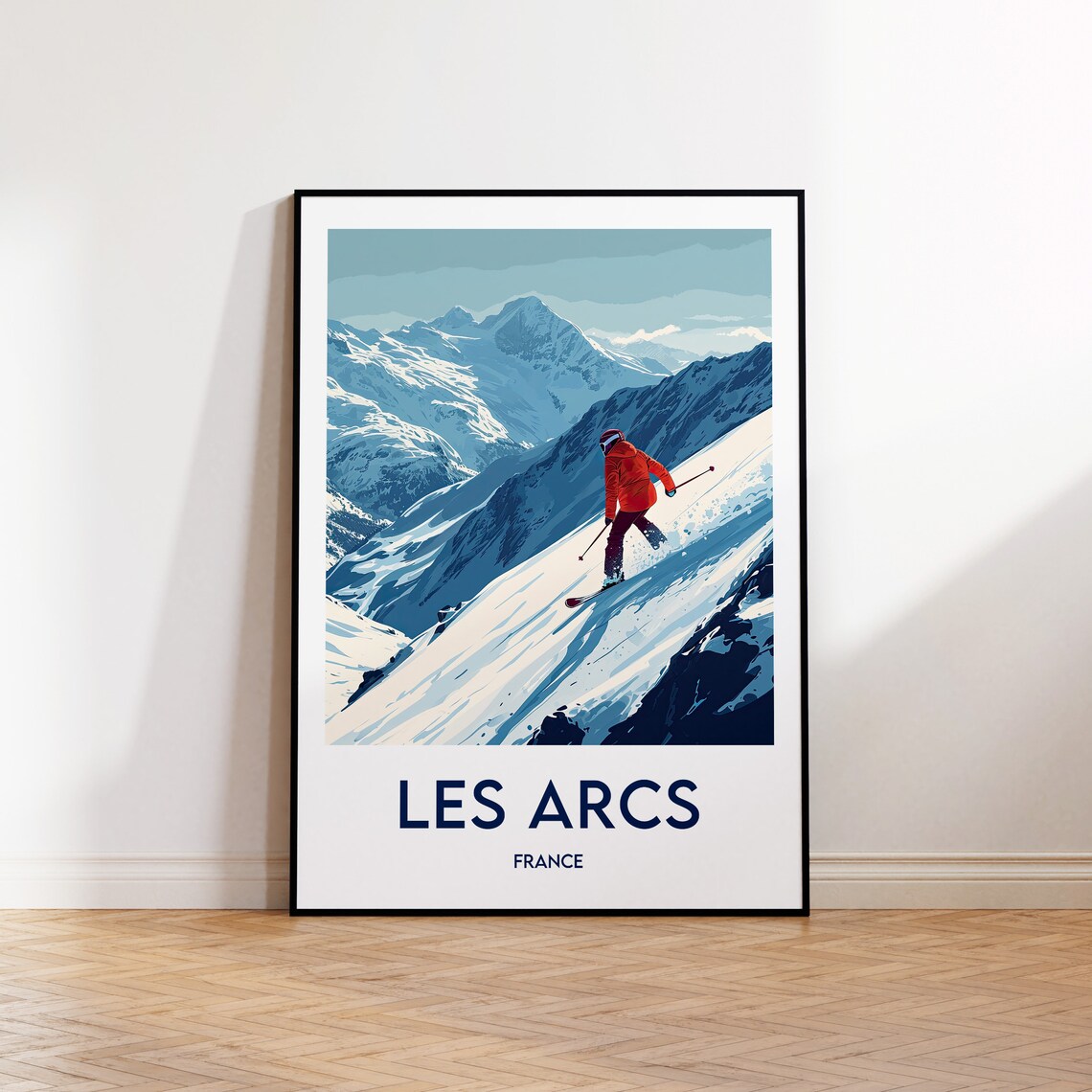Les Arcs Vintage Travel Poster, France Art Print