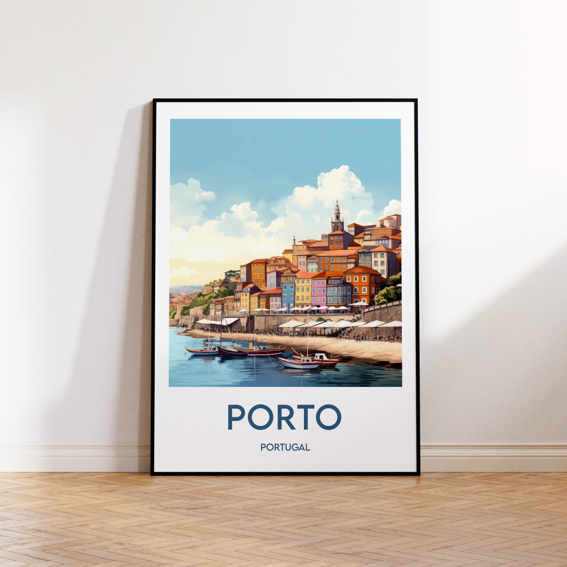 Porto Vintage Travel Poster Art Print