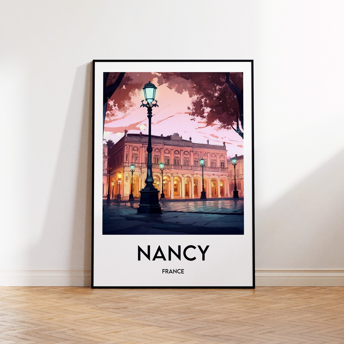 Nancy Vintage Travel Poster, France Art Print
