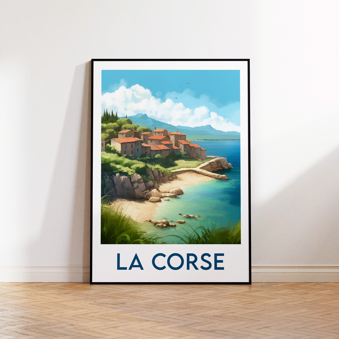 Corsica Vintage Travel Poster Print, France