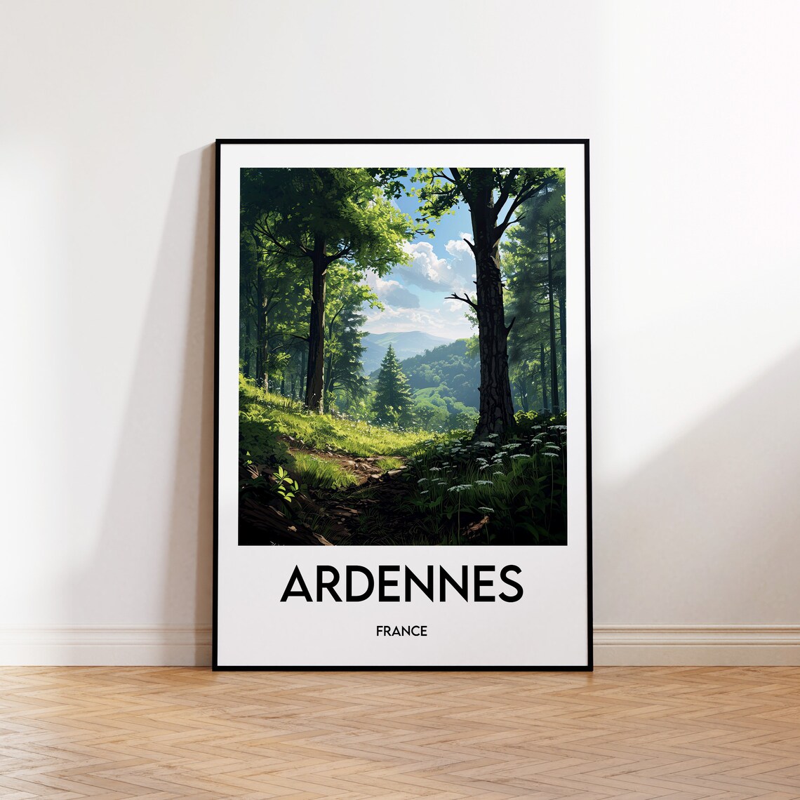 Ardennes Vintage Travel Poster Art Print