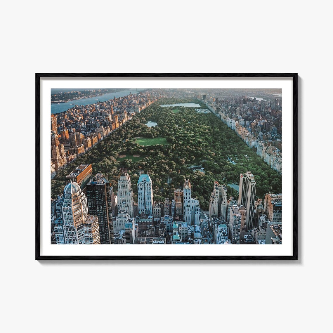New York City Central Park Aerial Skyline Manhattan Photo Print