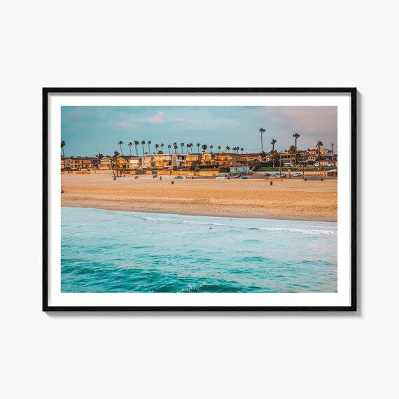 Seal Beach Poster Print Photo Wall Art Decor Travel Street Map City