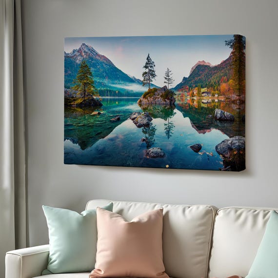 Hintersee Lake Germany Decorative Wall Art Nature Decor Nature Print Nature Wall Decor Nature Art