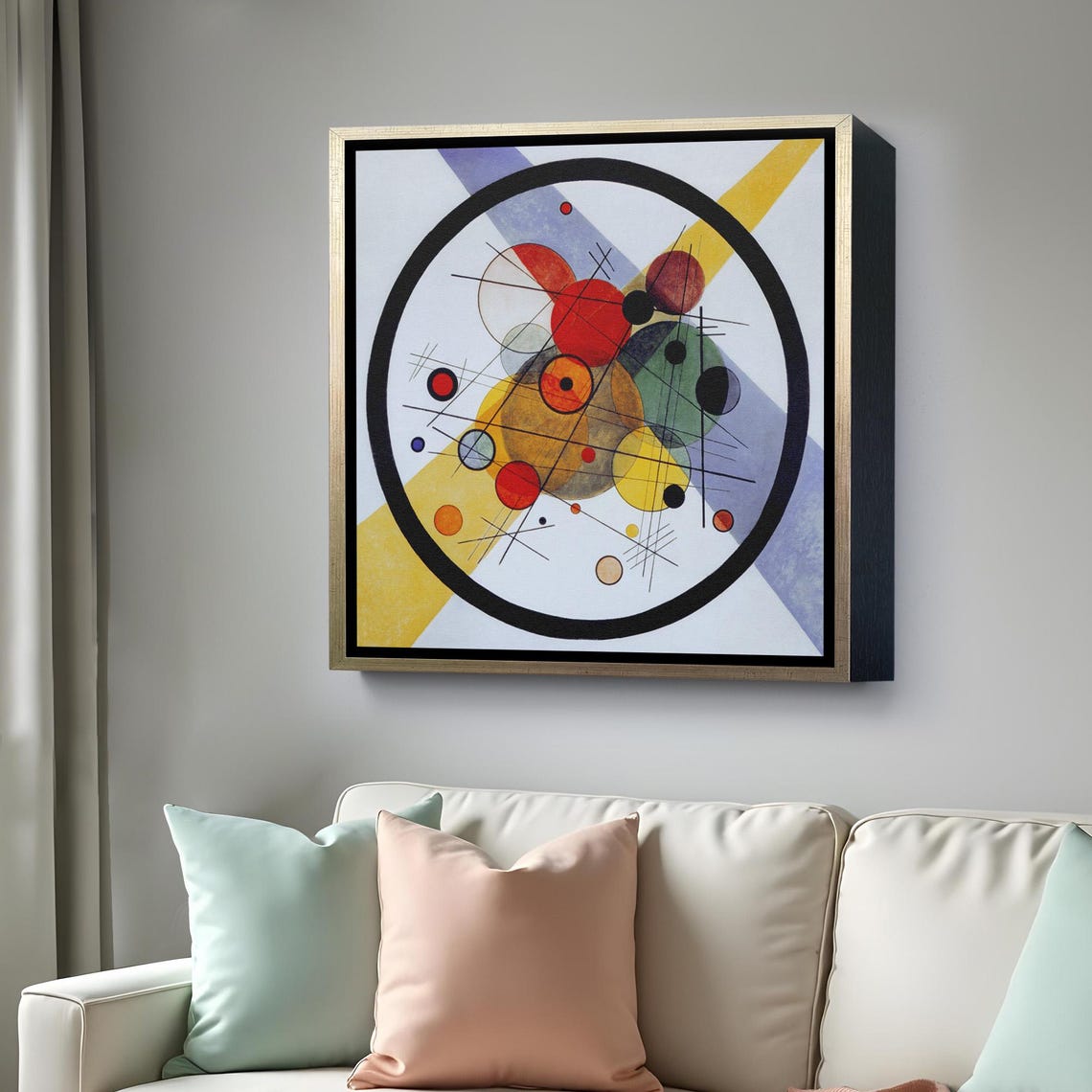 Kandinsky Circles in a Circle Geometric Abstract Classic Art Poster - Image 4