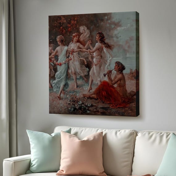 Dancing Women Print Room Decor Housewarming Gifts Wall Art Framed Wall Art Modern Wall Decor