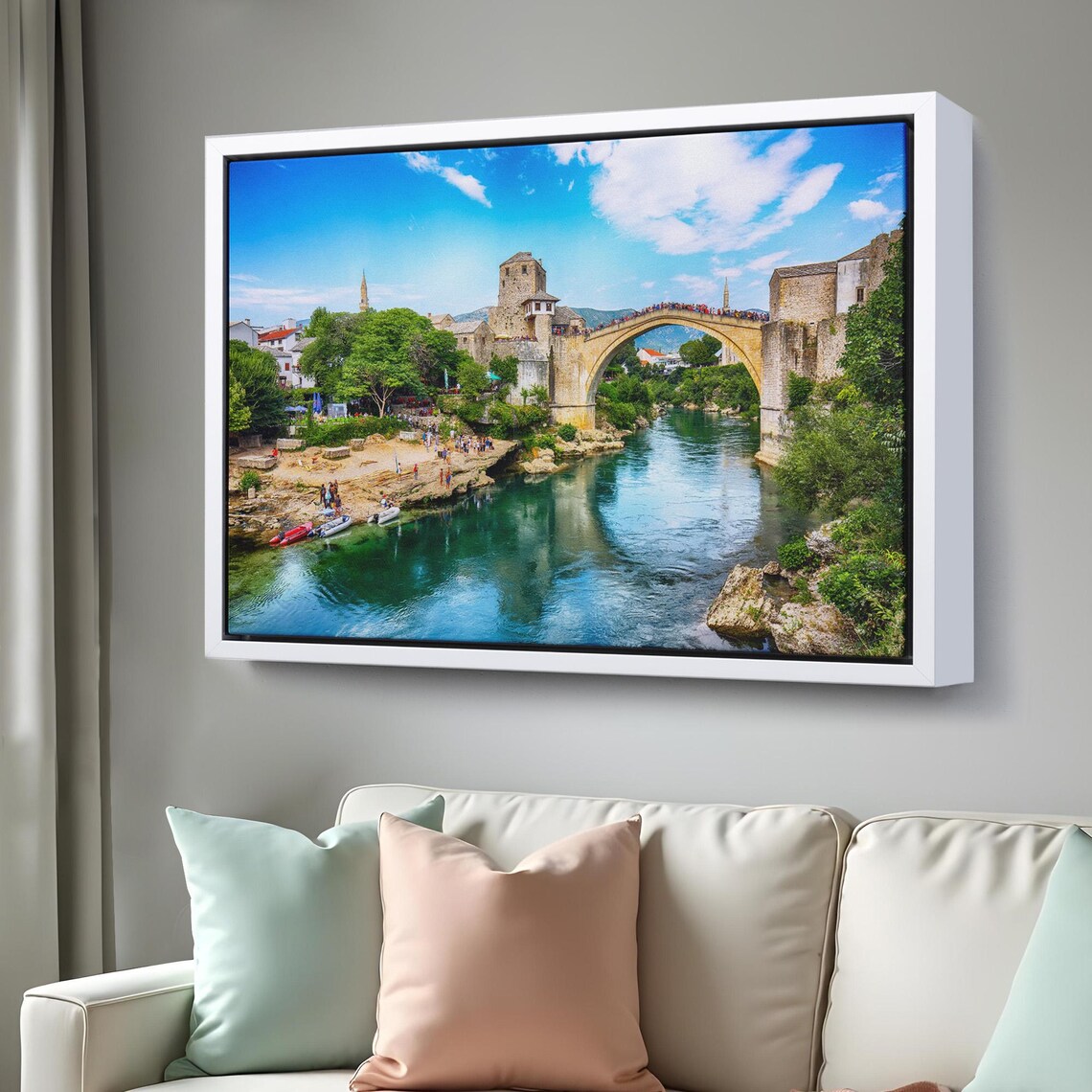 Mostar Bridge Art Print, Regional Wall Decor - Image 3