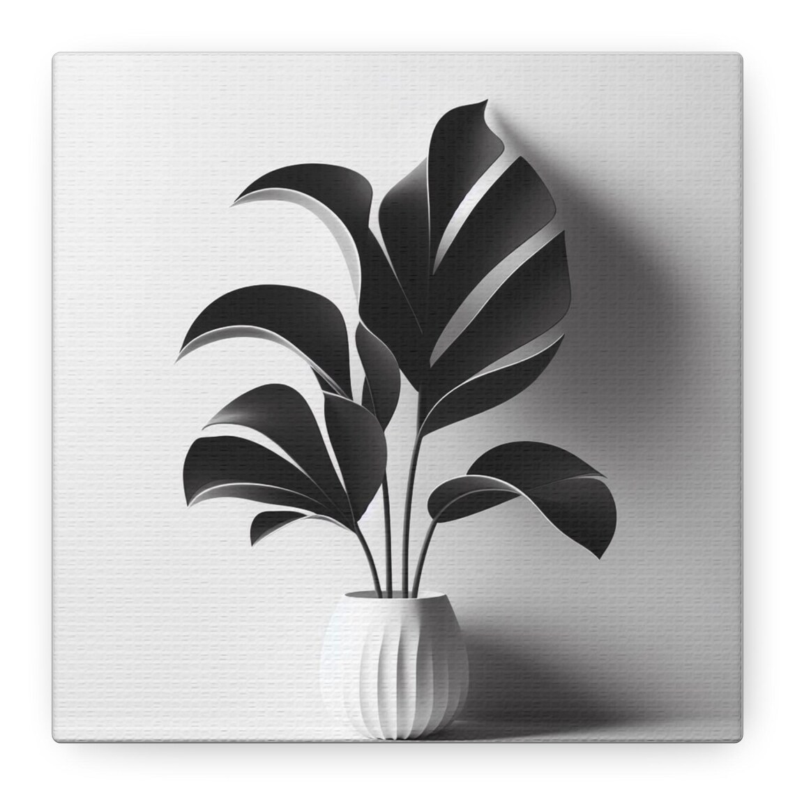 Minimalist Plant Art, Tropical Leaves Decor