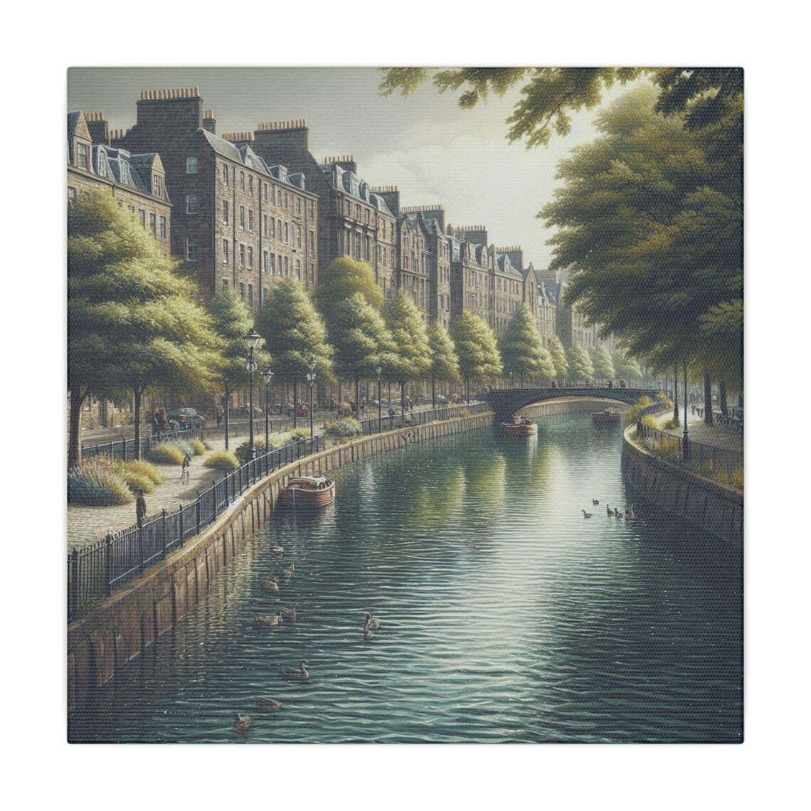 Water Of Leith Edinburgh Travel Poster, Scotland River - Image 3