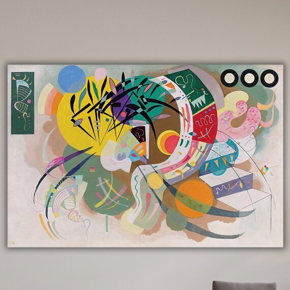 Wassily Kandinsky Dominant Curve 1924 Abstract Geometric Colorful Art Poster