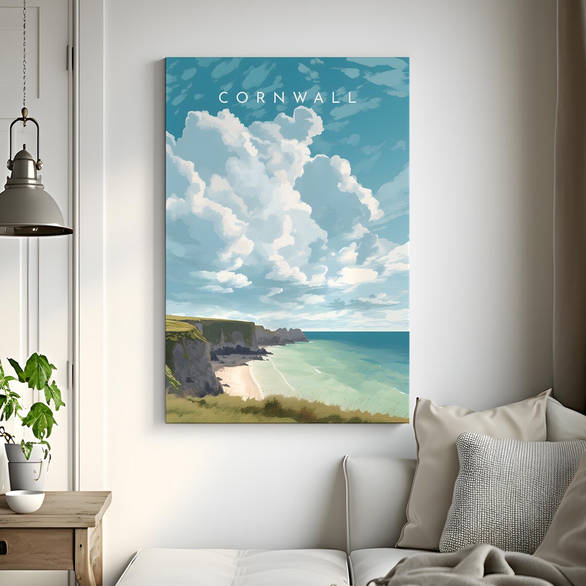 Cornwall Travel Poster, England Home Decor - Image 3