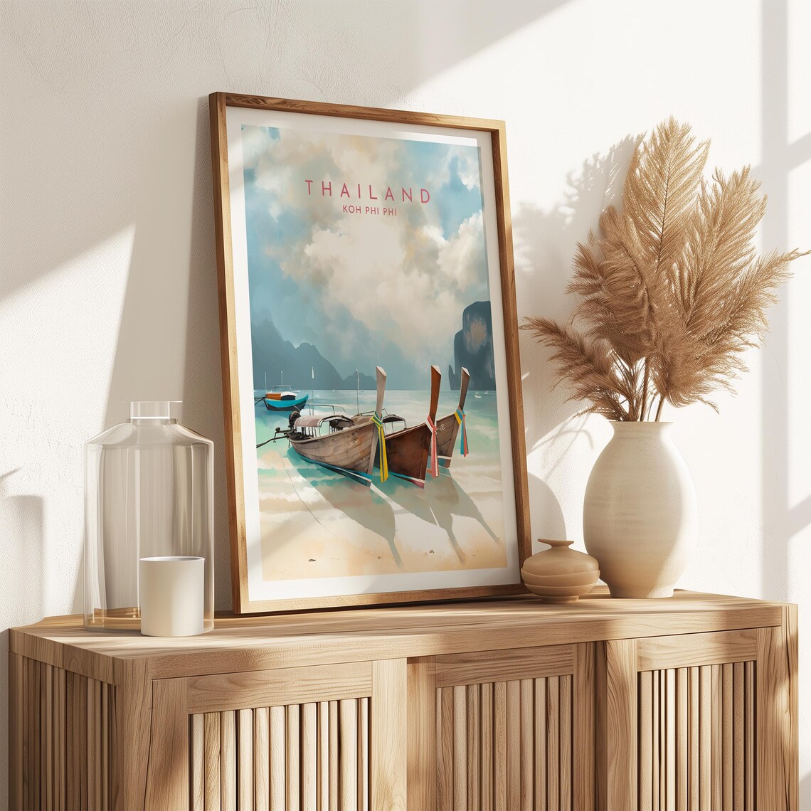 Koh Phi Phi Travel Poster, Thailand Travel Print - Image 2
