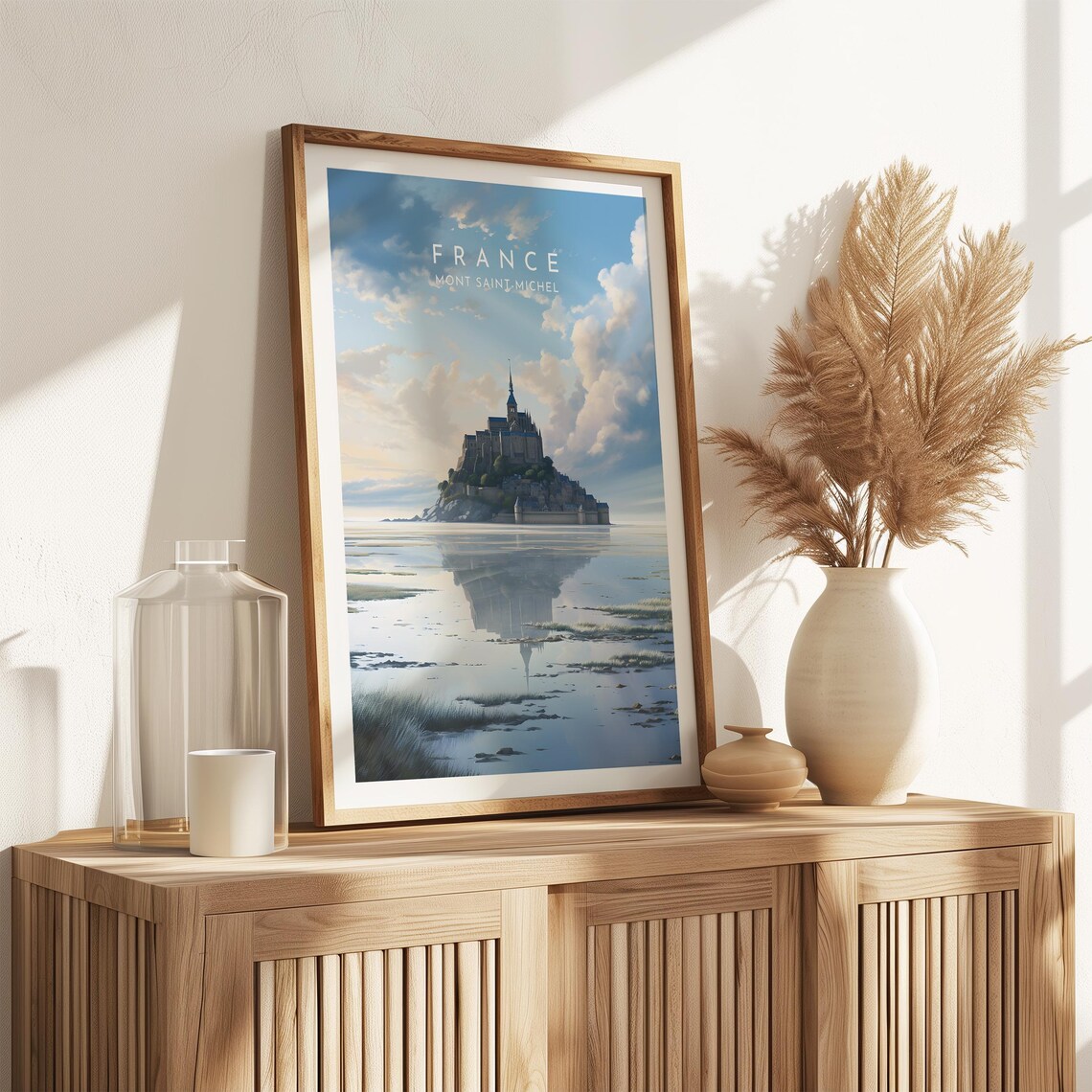 Mont Saint-Michel Travel Poster, France Landmark - Image 2