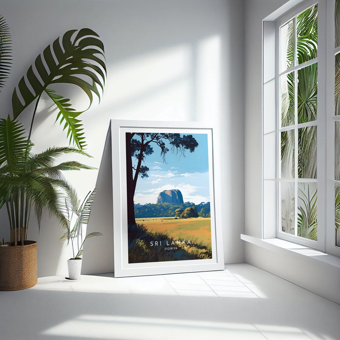 Sigiriya Travel Poster, Sri Lanka Home Decor - Image 4