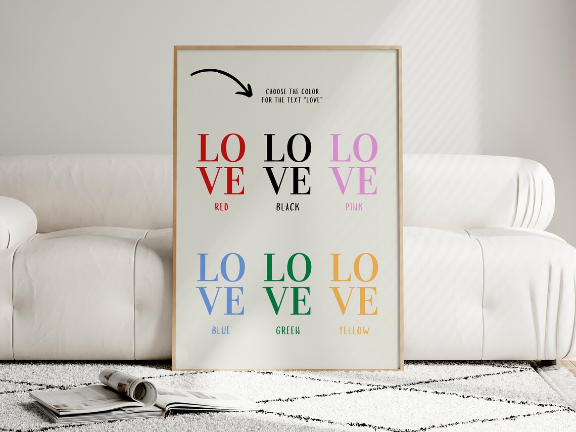 Custom Couple Names And Date, Personalized Love Print - Image 6