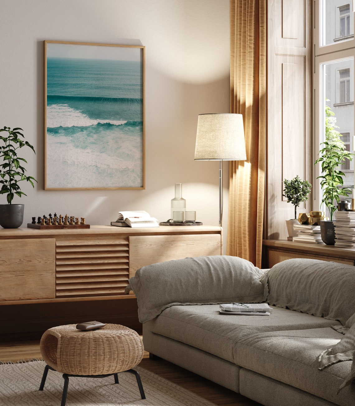 Bali Uluwatu Vintage Beach Art Print - Image 2