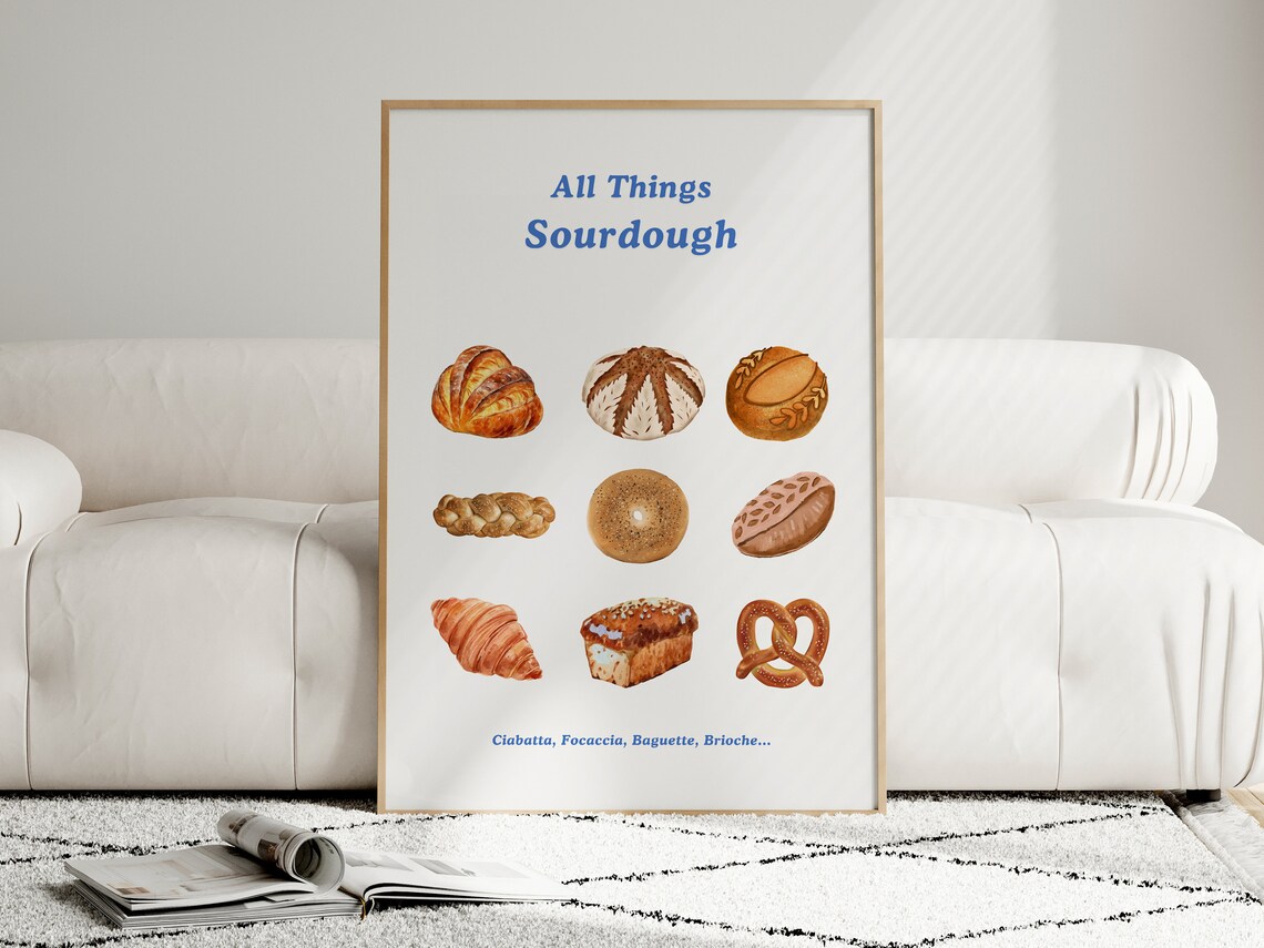 Sourdough Bread Print, Funny Kitchen Decor - Image 4