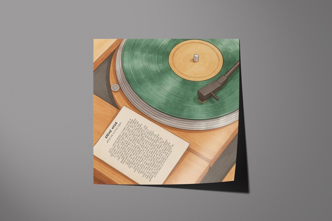 Custom Song Lyrics Vinyl Record Poster - Image 6