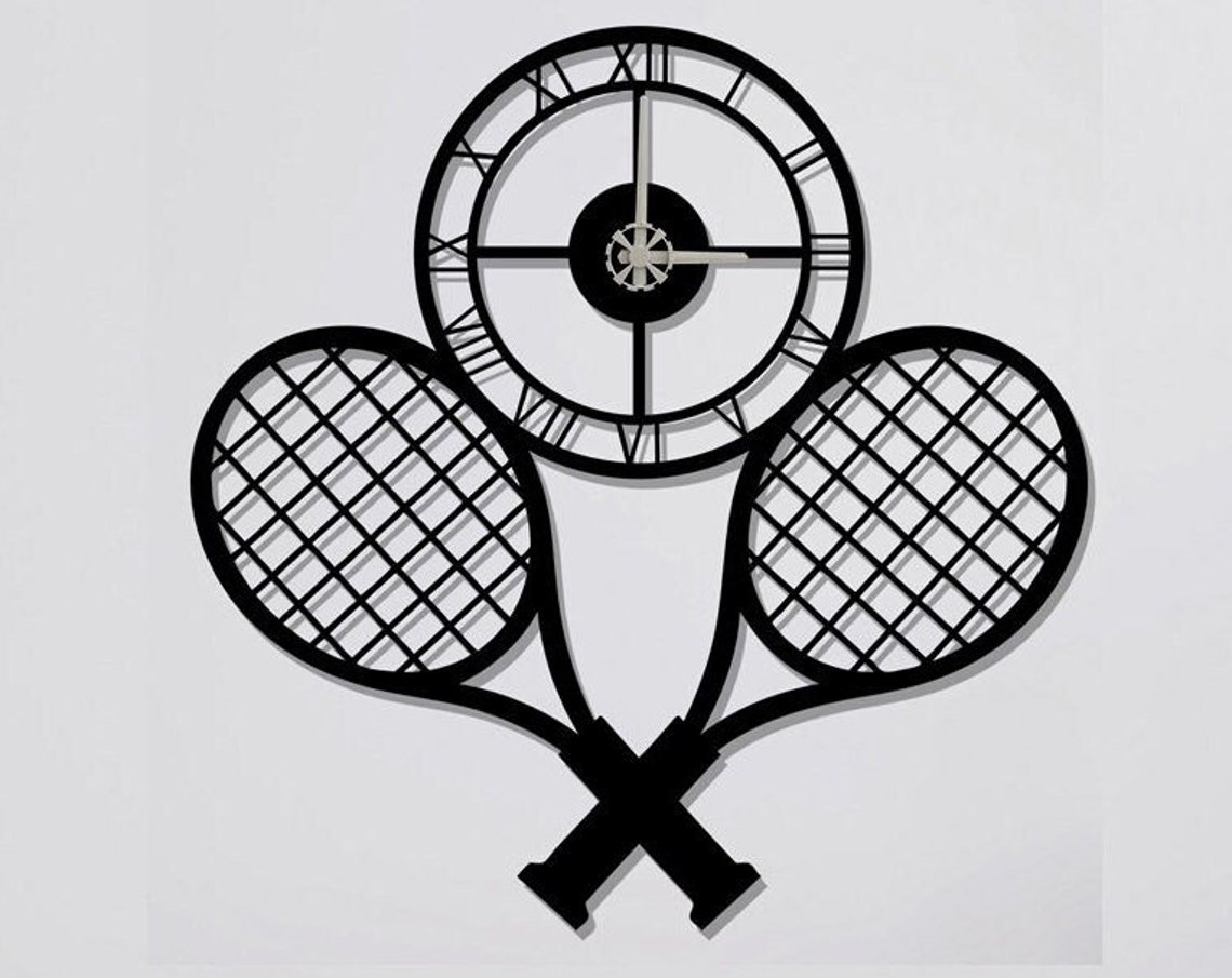 Tennis Clock, Modern Metal Wall Clock
