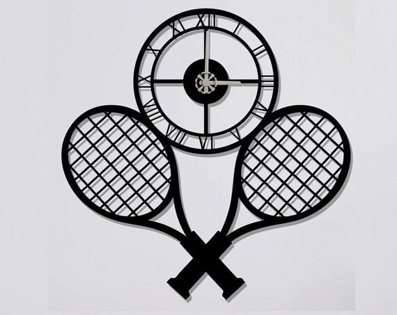 Tennis Clock, Modern Metal Wall Clock