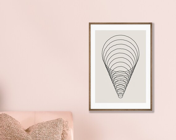 Abstract Shapes Ii Poster Geometry Art Trendy Wall Minimalist