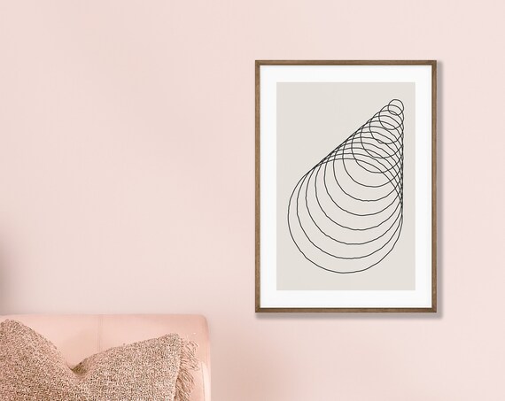 Abstract Shapes Iii Poster Geometry Art Trendy Wall Minimalist