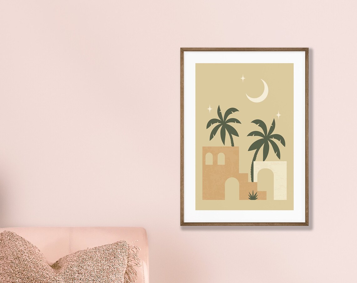 Morrocan Poster Modern Art Trendy Wall Abstract Minimalist