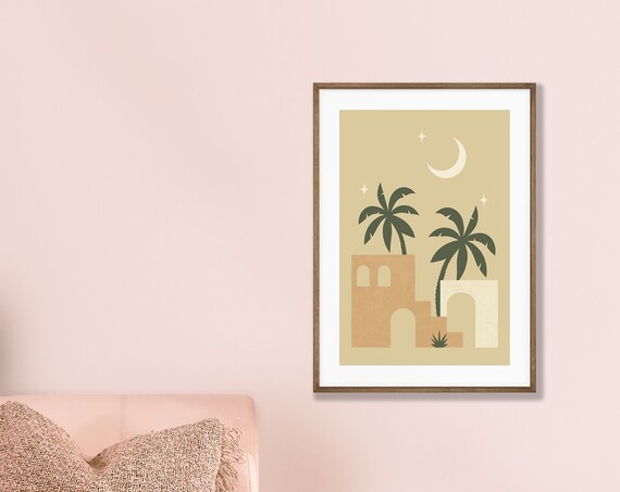 Morrocan Poster Modern Art Trendy Wall Abstract Minimalist