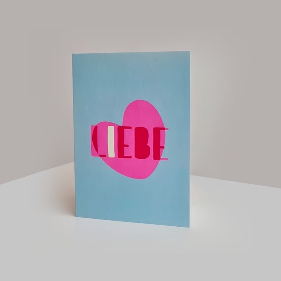 Liebe Lebe Karte Love Greetings Card Geburtstagskarte Geschenk Mama Birthday Present